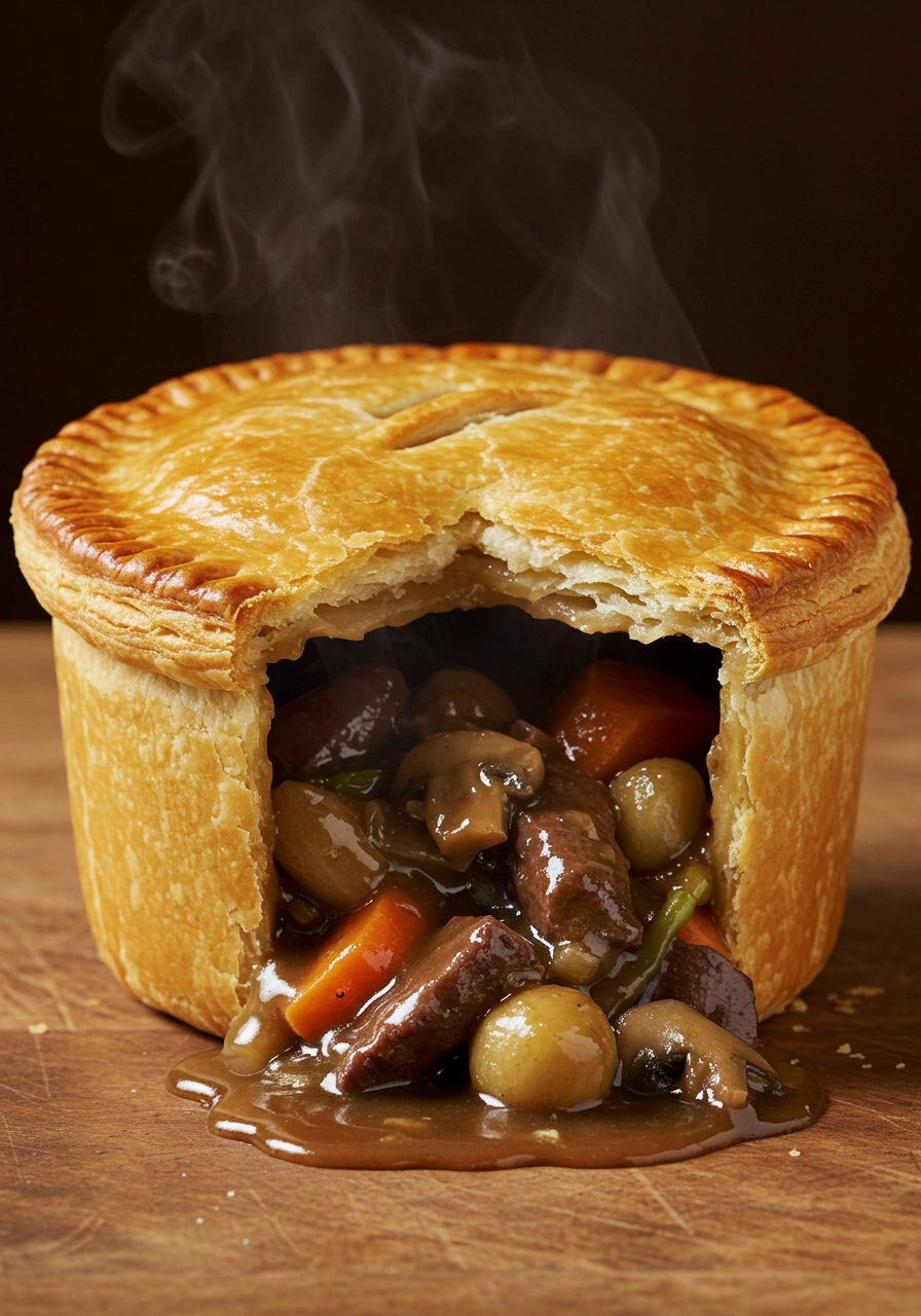 Venison Beer Gravy Pot Pie - tertiary view